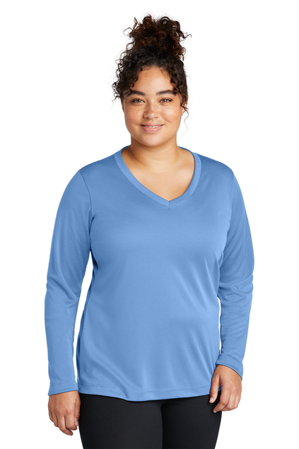 Ladies Long Sleeve V-Neck T-shirt