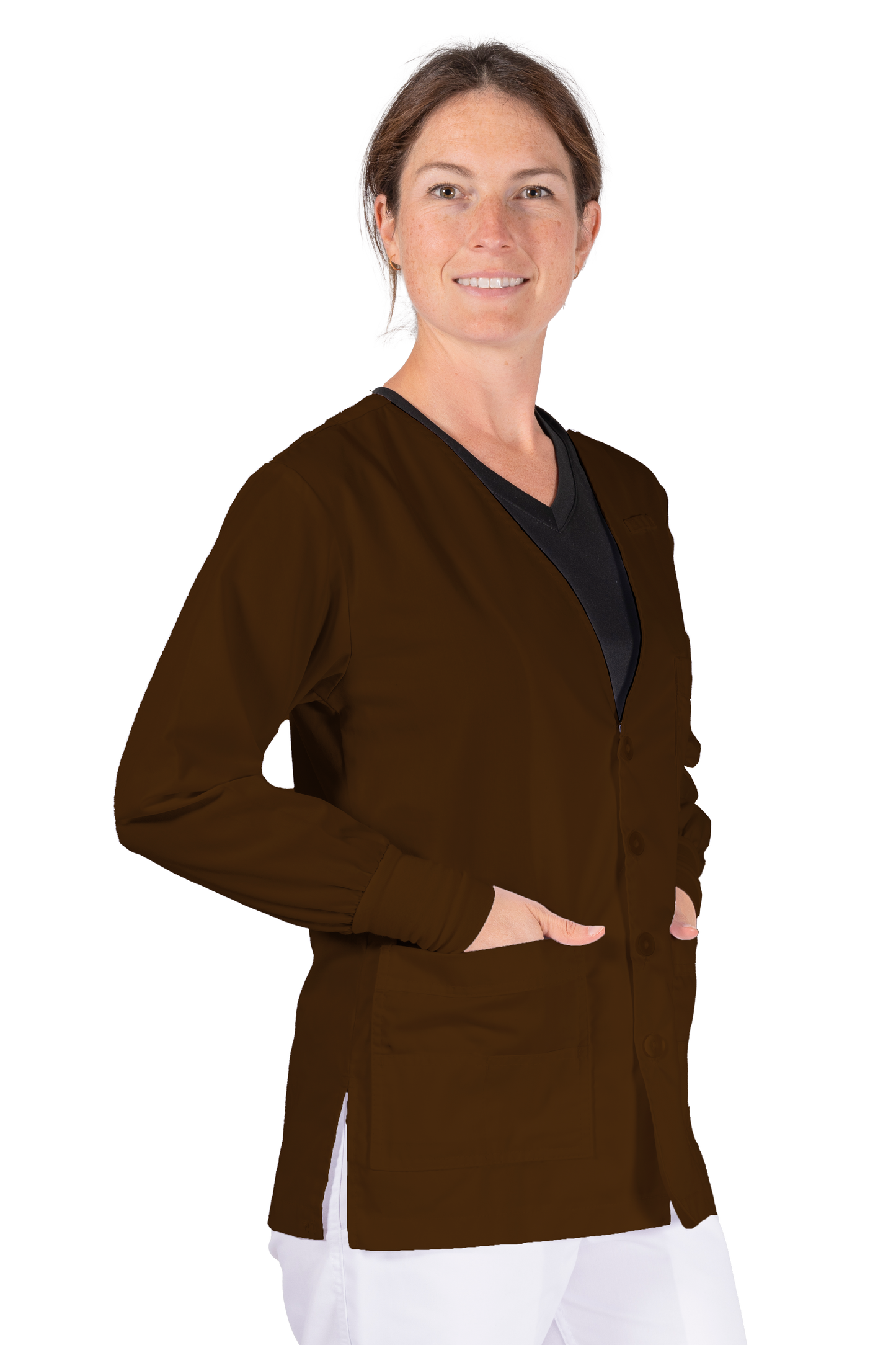 V-Neck Cardigan w/ Cuff