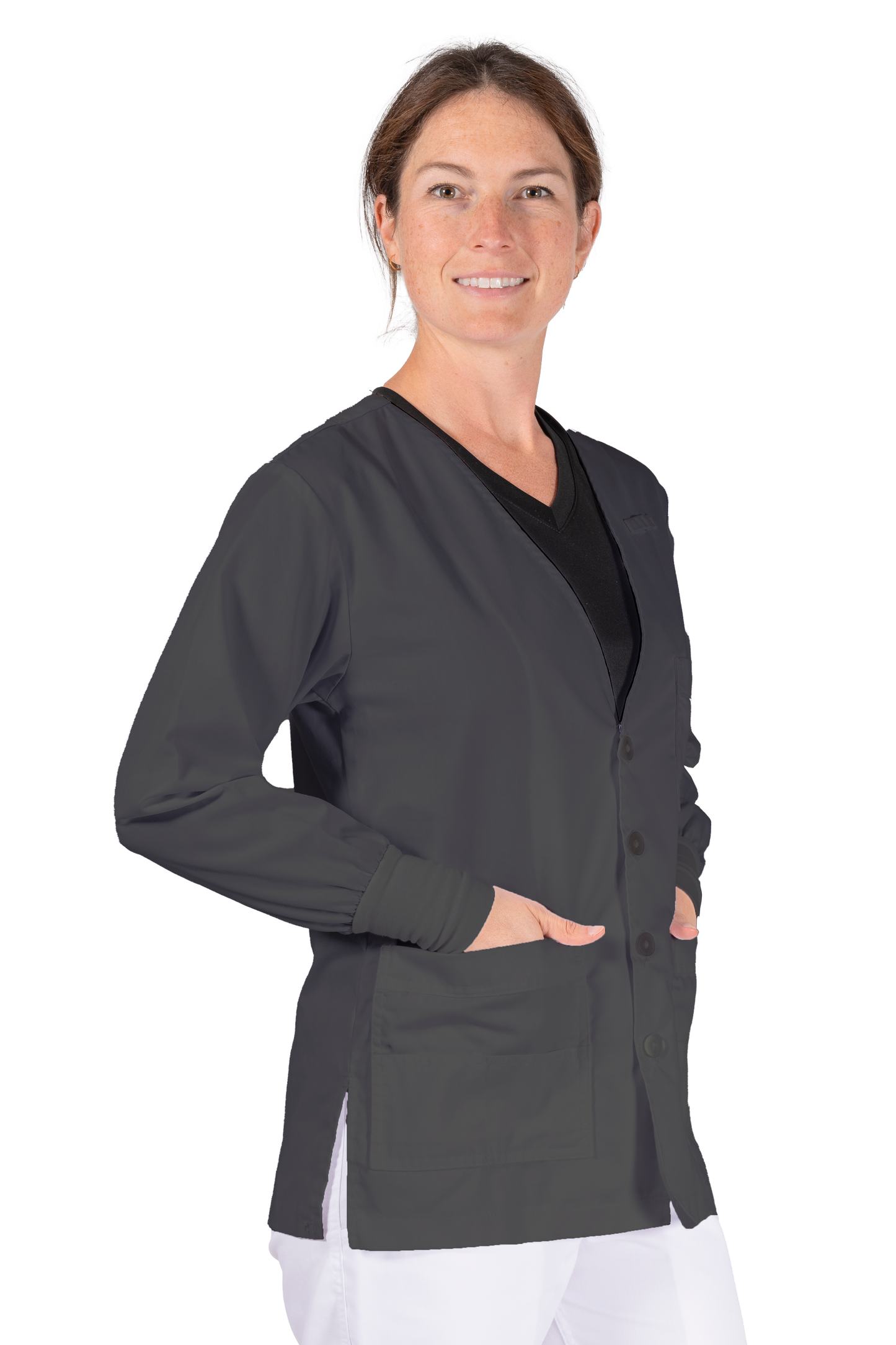 V-Neck Cardigan w/ Cuff