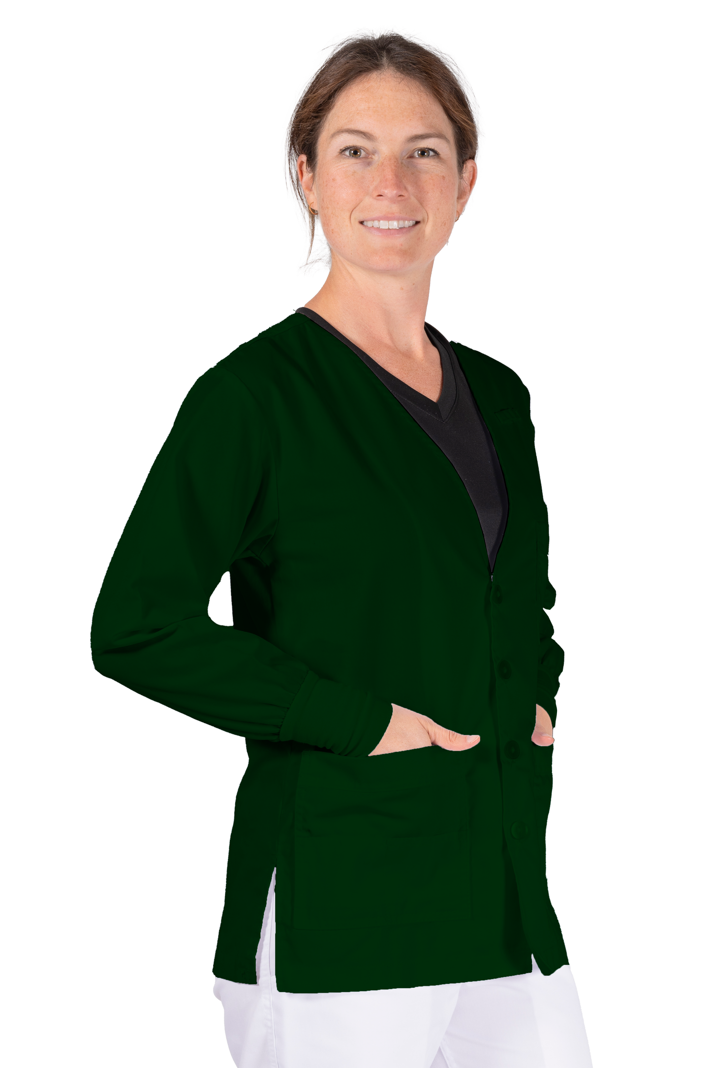 V-Neck Cardigan w/ Cuff