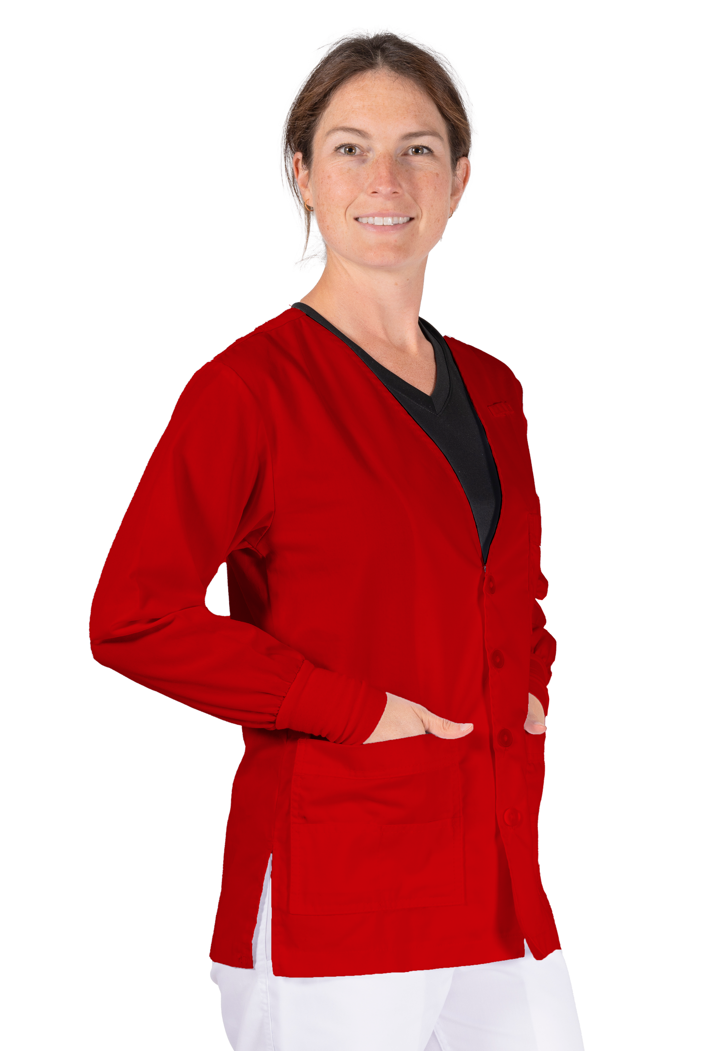 V-Neck Cardigan w/ Cuff