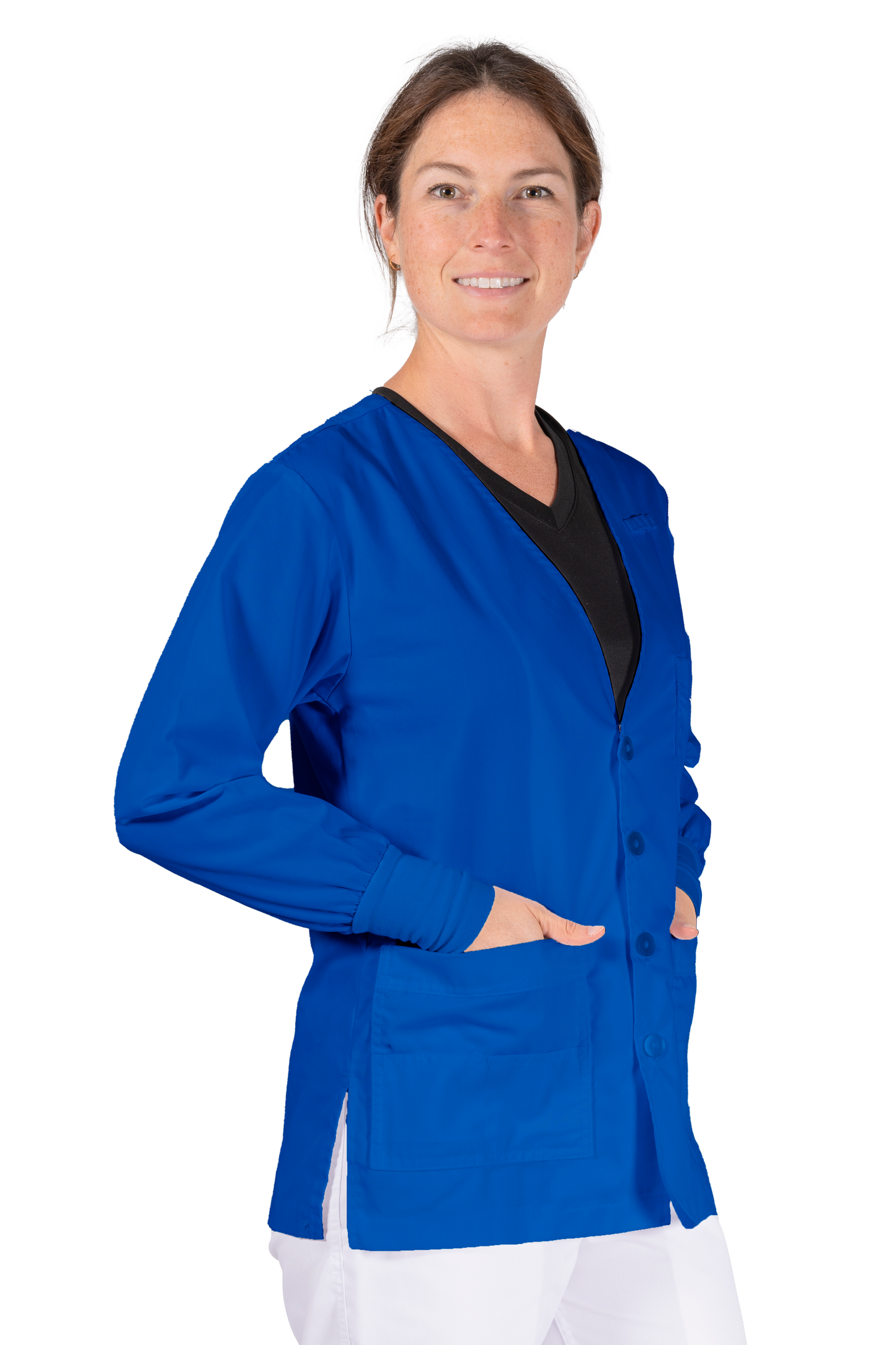 V-Neck Cardigan w/ Cuff
