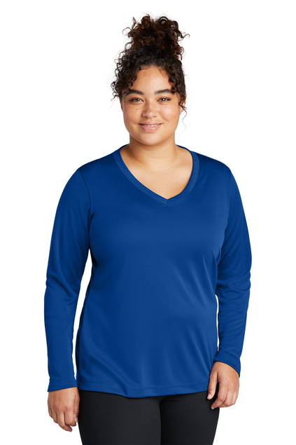 Ladies Long Sleeve V-Neck T-shirt