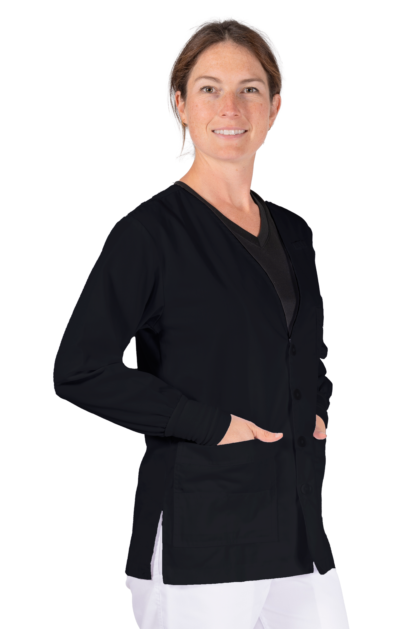 V-Neck Cardigan w/ Cuff