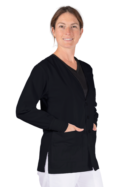 V-Neck Cardigan w/ Cuff