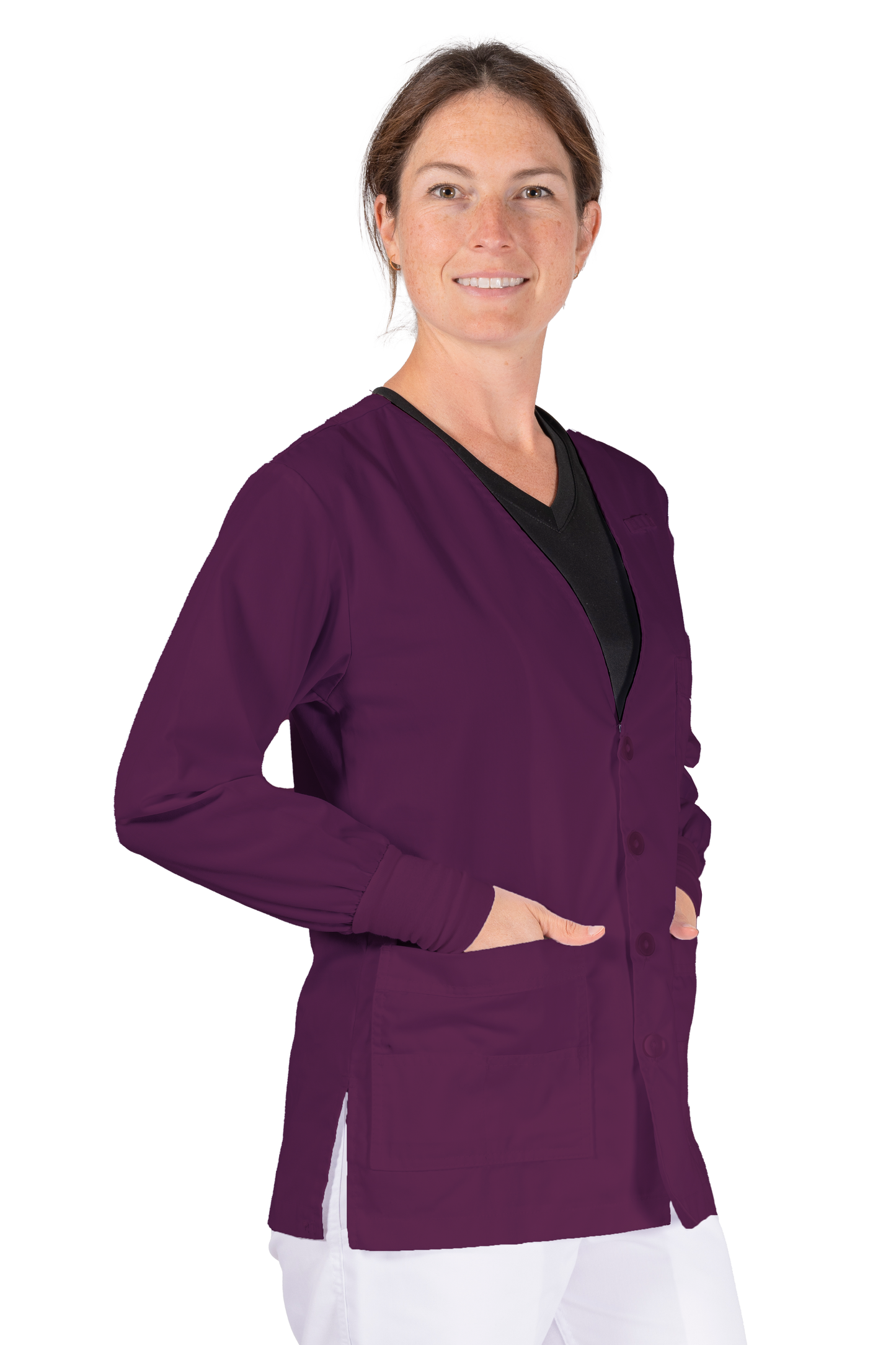 V-Neck Cardigan w/ Cuff