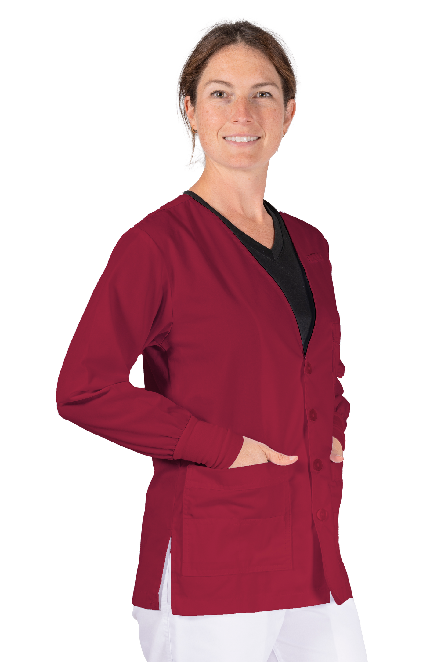 V-Neck Cardigan w/ Cuff